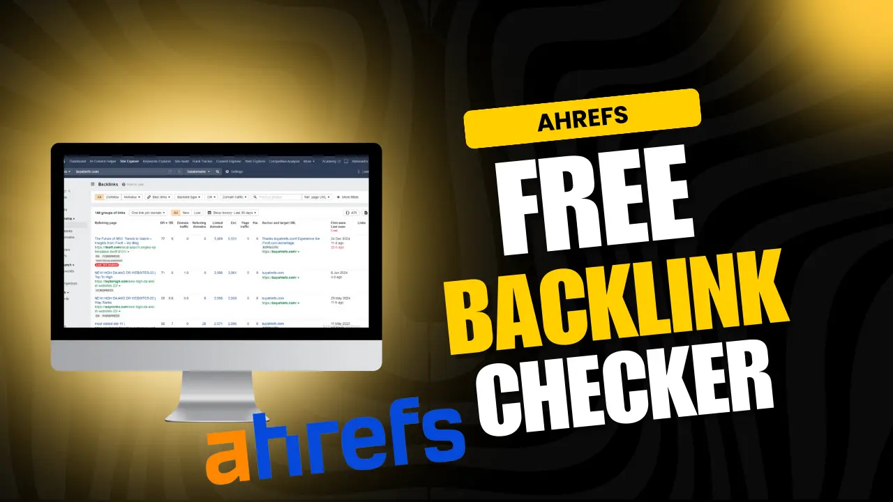 Ahrefs Free Backlink Checker